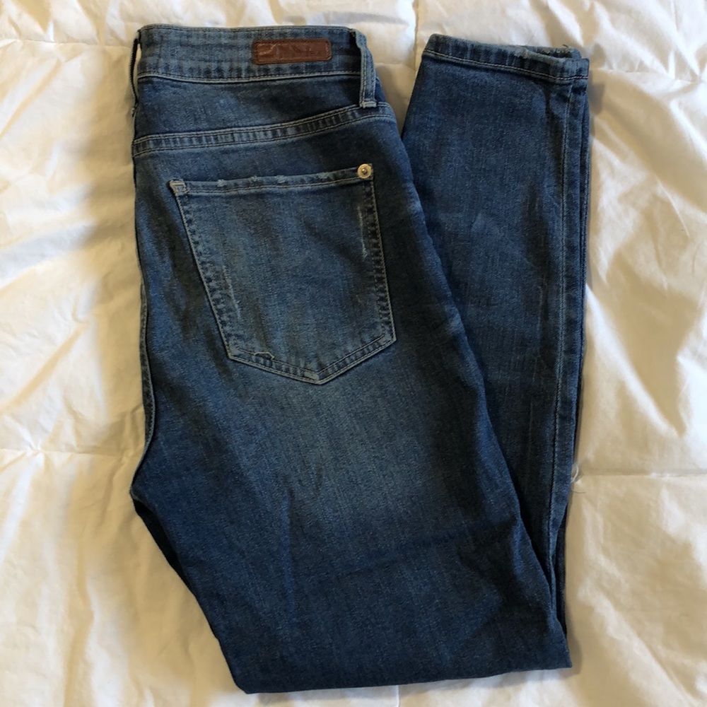 High rise skinny jeans